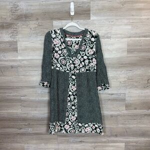 Boden Green and Pink Floral Dress